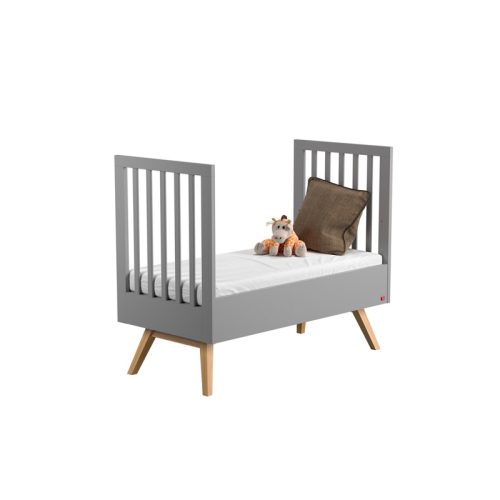Bebejou - Βρεφικό κρεβάτι Nature Baby Graphite/Oak 0.70 x1.40