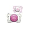 Chicco Πιπίλα Physio Micro Κορίτσι 0-2 Μηνών, Θηλή Σιλικόνης, 2Τεμ