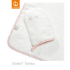Stokke - hooded towel πετσέτα με κουκούλα pink bee - organic cotton