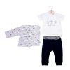 Lane kids Φόρμα με Ζακέτα και Μπλούζα Σετ 3 Τεμ.  12 NAVY BLUE