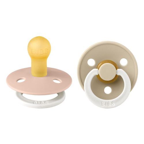 Bibs Πιπίλες Colors 2τεμ. Latex No 1 0+Μηνών Glow Blush Vanilla