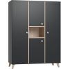 Faktum Ντουλάπα Kallen Anthracite XL (96x57x190 cm)