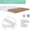 Bebestrom Στρώμα Παρκοκρέβατου Foam 4cm Coco 1cm Υφασμα Καπιτονέ 60*120με Λευκή Βάτα