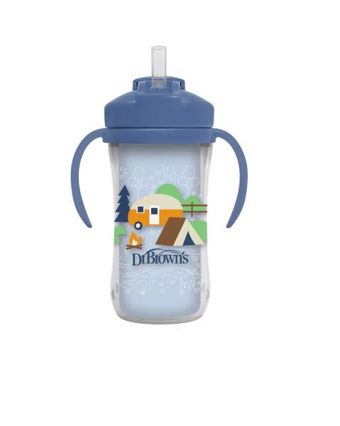 Dr. Brown's Κύπελλο θερμός με καλαμάκι 300 ml αγόρι