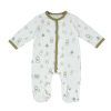 Lanekids Φορμάκι Μακρύ Μανίκι White με σχέδιο Σπιτάκια