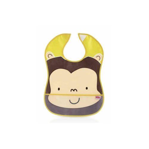 Nuby Σαλιάρα Αδιάβροχη Με Velcro-3 Σχέδια ID4278