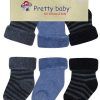 Pretty Baby Βρεφικά καλτσάκια 3 τεμαχίων 0077-0 Μπλε 0-6 Μηνών