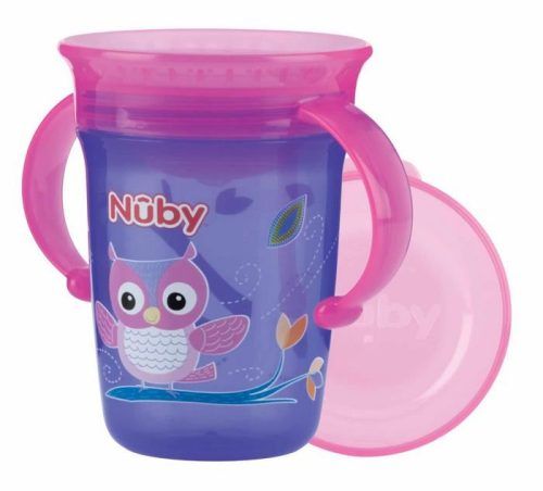 Alternative view of Nuby Παιδικό Ποτηράκι 360 με 2 λαβές - 240ml - 6m+ Μπλέ