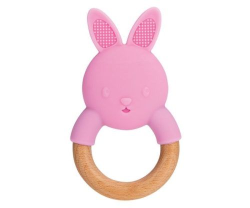 NUBY Μασητικό Σιλικόνης με Ξύλο Bunny & Koala - 3m+