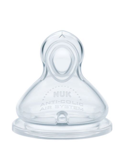 Nuk First Choice+ Θηλή Σιλικόνης Μέγεθος 1 Μεσαία Οπή για Γάλα 0-6m 1 Τεμάχιο