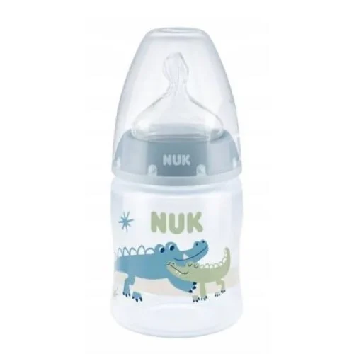 NUK Μπιμπερό με θηλή σιλικόνης Nuk First Choice Temperature control, PP, 150 ml