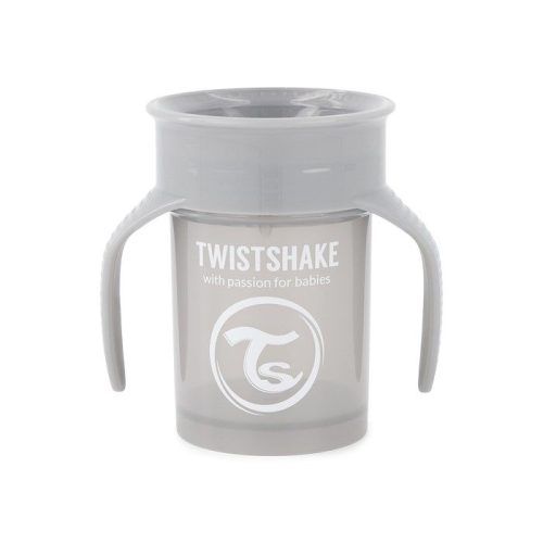Twistshake Κύπελλο Spill-Free 360° 230ml 6+Μηνών Pastel Grey