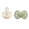 Bibs Πιπίλες Infinity 2τεμ. Silicone Symmetrical No1 Ivory/Sage