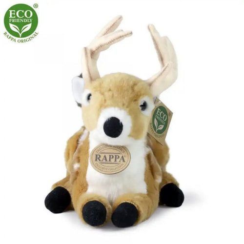 Alternative view of Rappa Λούτρινος Τάρανδος Καθιστός 21 εκ. Eco-Friendly