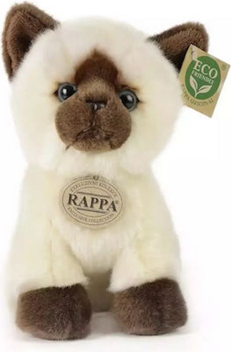 Rappa Λούτρινη Σιαμέζικη Γάτα Καθιστή 18 εκ. Eco-Friendly (221772)