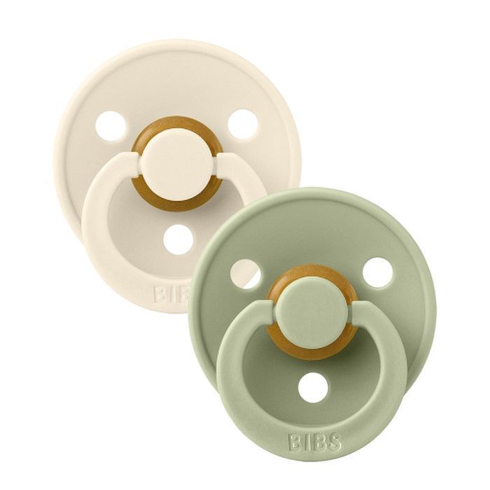 Bibs Πιπίλες Colour 2τεμ. Latex No 2 Ivory/Sage