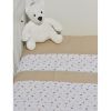 Baby Oliver Σετ Σεντόνια Λίκνου 2τεμ -75x110-100% Βαμβάκι Μπεζ Des.404