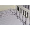 Baby Oliver Πλεξούδα Γκρι Τριπλή Βαμβακερή 20x200 εκ. Des.315