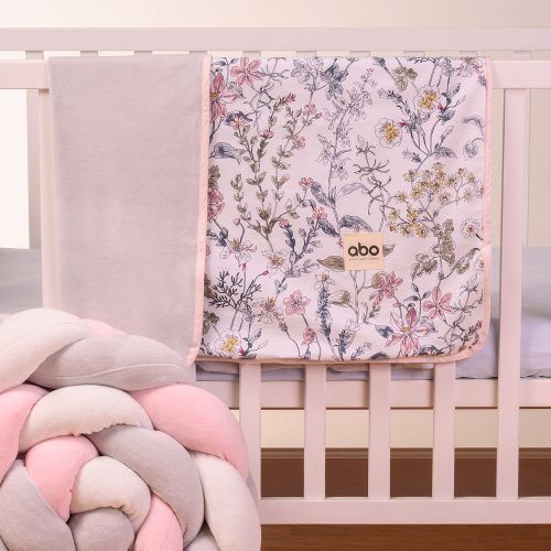 ABO Κουβέρτα αγκαλιάς διπλής όψης flower garden 90*90