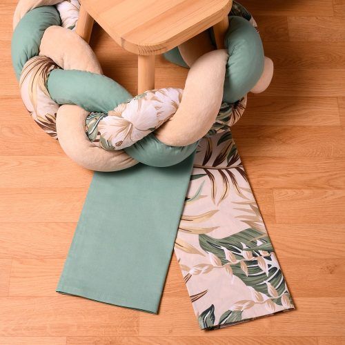 ABO Σετ σεντόνια λίκνου 2τμχ 70*120 Tropical leaves
