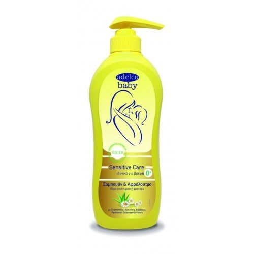 Adelco Σαμπουάν & Αφρόλουτρο baby Sensitive Care 750ml