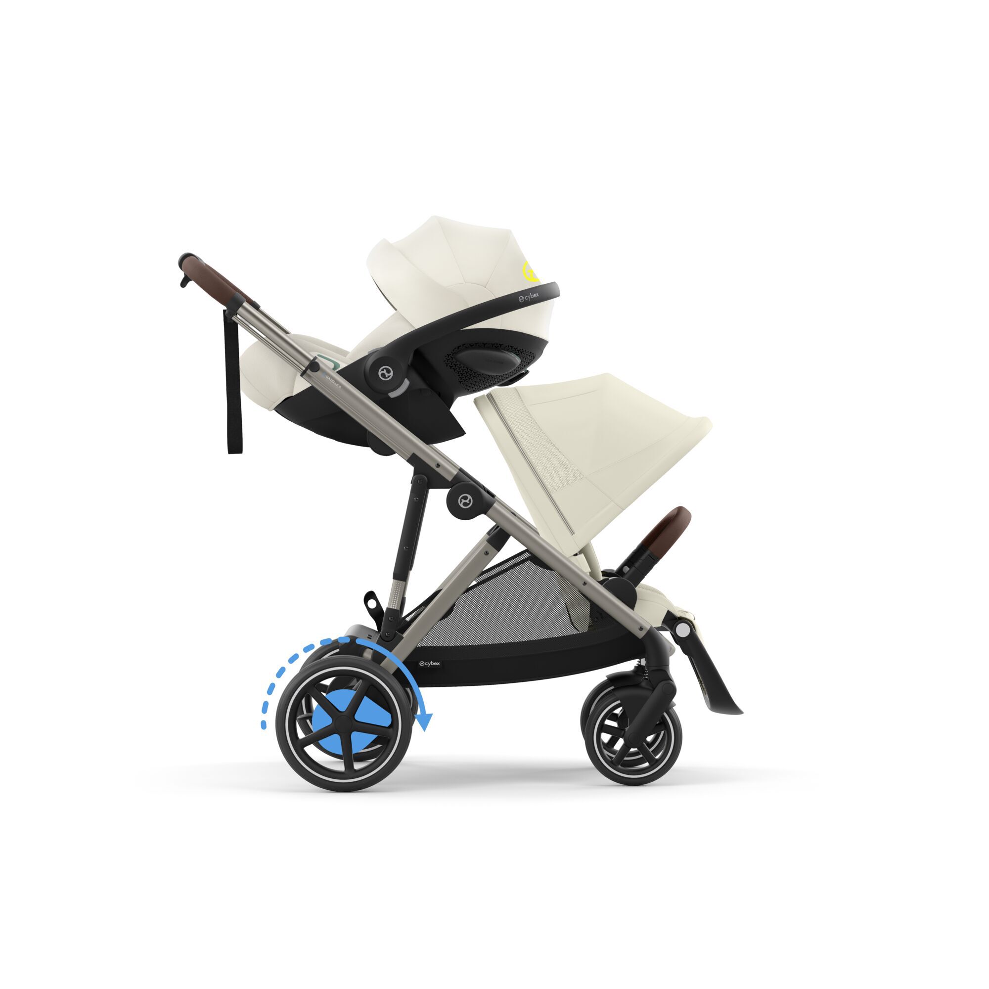 CYBEX Βρεφικό Καρότσι eGazelle S TPE BP Seashell Beige - Image 2
