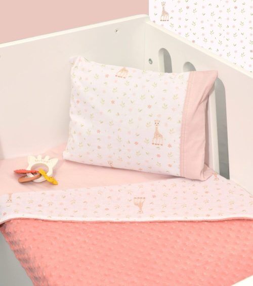 Sophie La Girafe  Κουβέρτα κούνιας διπλής όψης Minky σχ 502