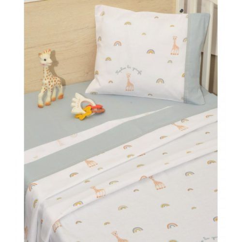 Sophie La Girafe Σεντόνια λίκνου 2 τεμαχίων 80χ110 σχέδιο 501