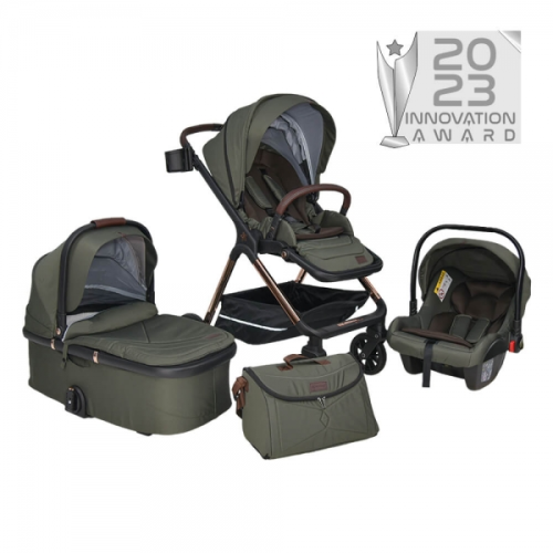 BEBESTARS Πολυκαρότσι 3 in 1 Nammas Olive