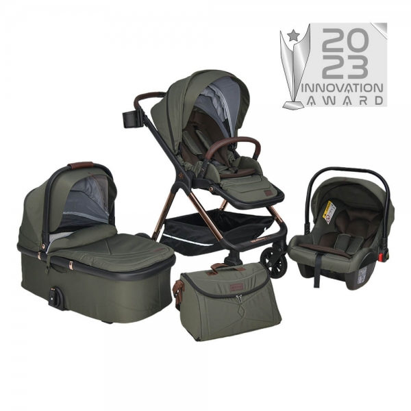 BEBESTARS Πολυκαρότσι 3 in 1 Nammas Olive