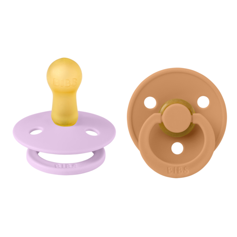BIBS ΠΙΠΙΛΕΣ COLOUR 2ΤΕΜ. LATEX No 2 VIOLET SKY/PUMPKIN