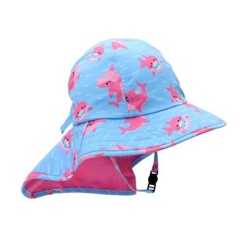 Zoocchini Cape Sunhat UPF50 Pink Shark 2E-4E