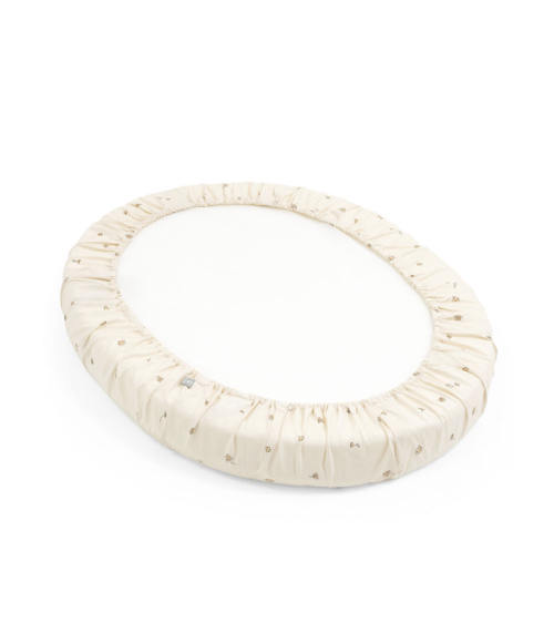 Alternative view of Stokke Sleepi Mini Fitted Sheet Flower Ecru OCS