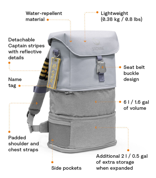 Alternative view of Stokke JetKids BackPack Coral Pink