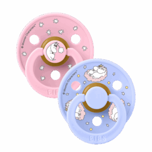 Bibs X Moomins Colour Σετ Πιπίλες 2τμχ Sailing Nordic Baby Pink/Hush Mix No1