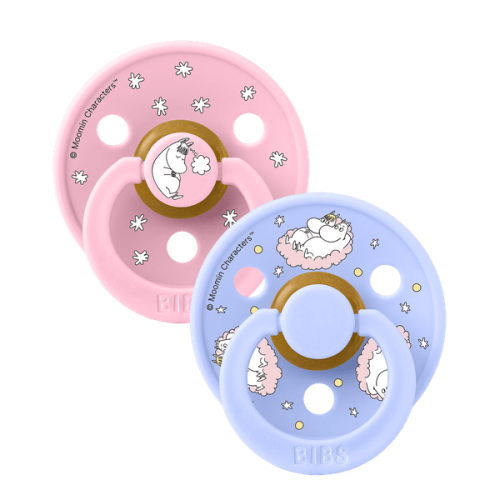 Bibs X Moomins Colour Σετ Πιπίλες 2Τμχ Sailing Nordic Baby Pink/Hush Mix No2
