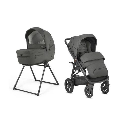 Σύστημα μεταφοράς Inglesina Aptica XT Duo Charcoal Grey με σκελετό Total Black