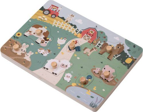 Alternative view of FreeOn Ξύλινο Παιδικό Puzzle με ήχους φάρμας 6pcs