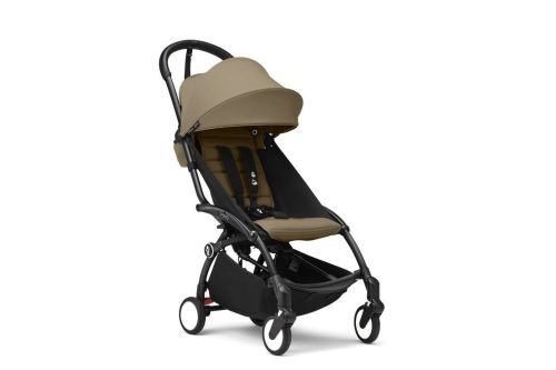 Babyzen YOYO³ Σκελετός Καροτσιού Black με Υφάσματα για τη θέση 6 μηνών+ Toffee