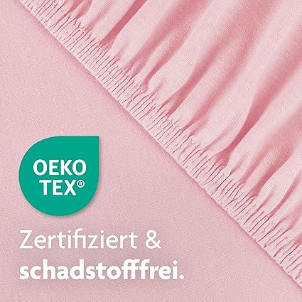 Alternative view of Julius Zöllner Σεντόνι με λάστιχο για κούνια 70 x 140 cm jersey pink