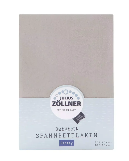 Julius Zöllner Σεντόνι με λάστιχο για κούνια 70 x 140 cm jersey taupe