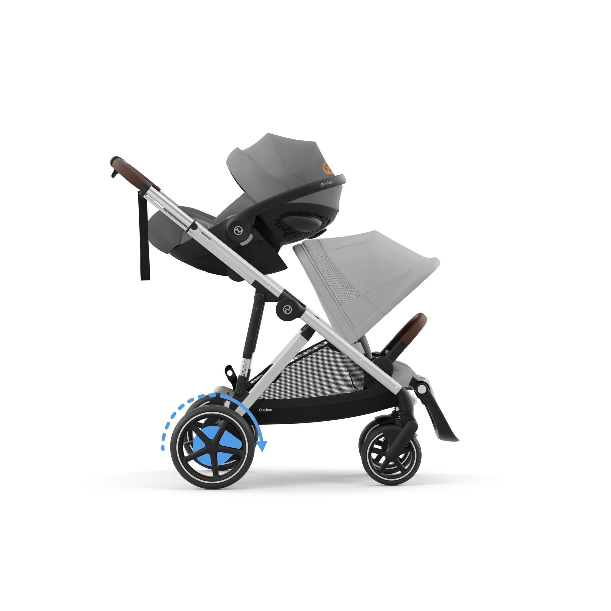 Cybex e-Gazelle S Βρεφικό Σύστημα Μεταφοράς SLV Stone Grey | mid grey - Image 9