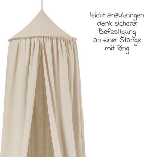 Alternative view of Julius Zöllner Θόλος κούνιας Muslin Ø50, Μπεζ