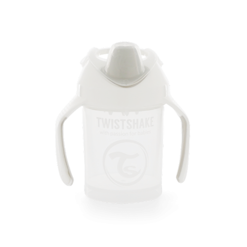 Twistshake Κύπελλο Mini Cup 230ml 4+ Μηνών White με μίξερ φρούτων