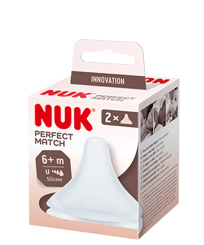 Nuk Perfect Match Θηλή Σιλικόνης Μέγεθος U για 6+ Μηνών 2τμχ