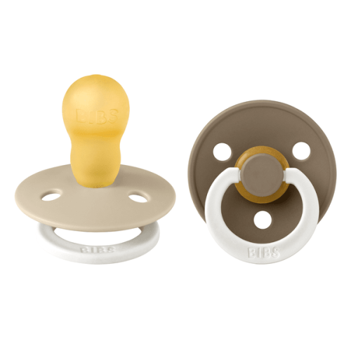 Bibs Σετ Πιπίλες 2τμχColour Vanilla/Dark Oak Glow No3