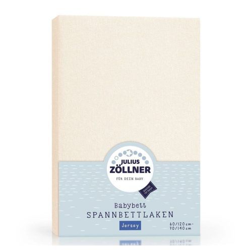 Julius Zöllner Σεντόνι με λάστιχο για κούνια 70 x 140 cm jersey εκρού