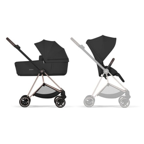 Alternative view of CYBEX NEW MIOS Comfort Rosegold incl. Πτυσσόμενο πορτ-μπεμπέ Sepia Black | black