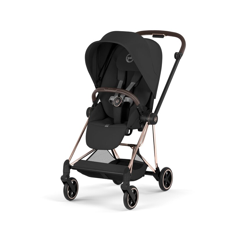 CYBEX NEW MIOS Comfort Rosegold incl. Πτυσσόμενο πορτ-μπεμπέ Sepia Black | black - Image 3