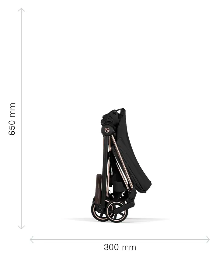 CYBEX NEW MIOS Comfort Rosegold incl. Πτυσσόμενο πορτ-μπεμπέ Sepia Black | black - Image 11